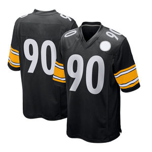 Uniforme personalizado de fútbol americano para adultos, nombre de jugador de equipo, manga corta, antibacteriano, secado rápido, transpirable, 100% poliéster - Product Image 5