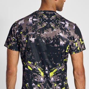 Camiseta de gimnasio y ajuste corporal para hombre, diseño de logotipo de Club de gimnasio personalizado, camisetas de poliéster 100% para correr - Product Image 6