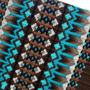 Couverture de spectacle western de qualité élégante faite à la main en laine néo-zélandaise inspirée de la conception pour le produit de tapis de selle d'équitation équestre - Product Image 2