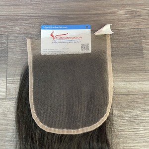 PRODUIT TOP!! Meilleure fermeture de cheveux et frontal avec des cheveux vietnamiens 100% naturels, vendeur de dentelle frontale HD super mince - Product Image 6