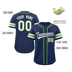 Prix raisonnable Tendance Meilleure vente Ensemble de maillots de baseball personnalisés pour hommes Vêtements d'équipe respirants de haute qualité - Product Image 2