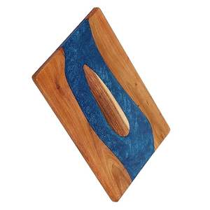 ไม้อะคาเซียอีพ็อกซี่สีฟ้าทรงสี่เหลี่ยมผืนผ้าพร้อมแผ่นเรซินเรซิน - Product Image 2