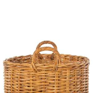 Cesta redonda multiusos de ratán, cesta de almacenamiento hecha a mano, venta al por mayor, ecológica, hecha en Vietnam - Product Image 4