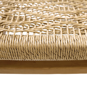 Silla de comedor de madera maciza de diseño antiguo para el hogar, Hotel, Villa, Bar, muebles de restaurante de alta calidad con cordón de papel trenzado doble - Product Image 6