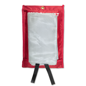 Couverture ignifuge en fibre de verre blanche douce, sac de rangement d'urgence pour cuisine, résistance à la chaleur de 550°C, taille personnalisable - Product Image 3