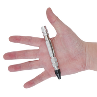 Soufflette de poche réglable en aluminium de haute qualité soufflette de poche de style crayon avec un clip de stylo attaché