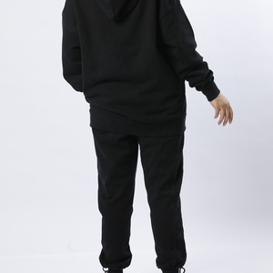 Survêtement à capuche pour femme, logo personnalisé OEM, 3D pour ensemble 2 pièces, vêtements de sport, pantalon de survêtement en coton surdimensionné, écologique, séchage rapide - Product Image 5