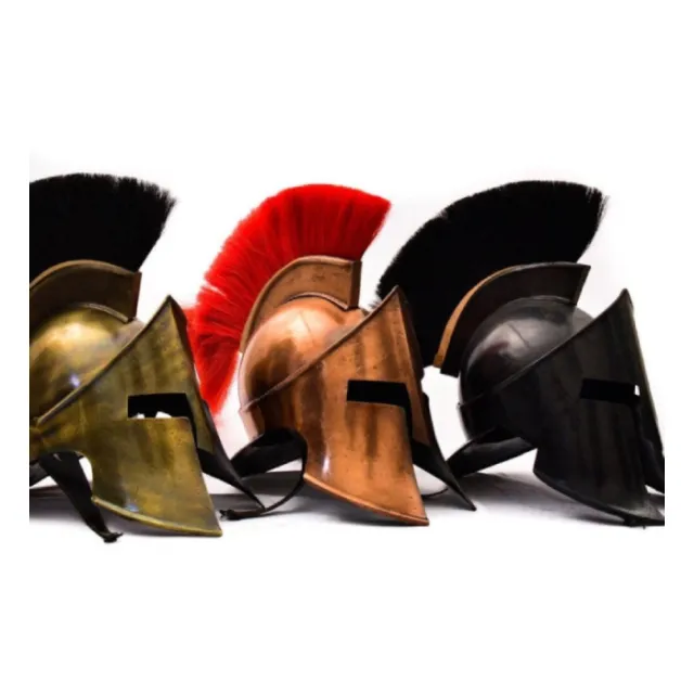 Nuova collezione Great King Leonidas Helmet Spartan Helmet Costume da rievocazione completamente indossabile più colori che vendono a basso prezzo