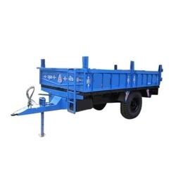 Remorque de ferme robuste remorque chariot de benne ferme Ranch capacité de 500Kg chariot de benne en acier - Product Image 3