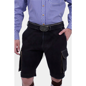 Hombres bávaro rodilla Lederhosen buen Material Pakistán hecho estilo único rodilla bávaro transpirable Lederhosen pantalones cortos para hombres - Product Image 3