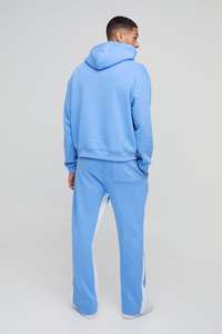 Conjunto de chándal de dos piezas para hombre con capucha y pantalones de Jogger con cordón, ropa de calle informal para deportes y uso diario - Product Image 2