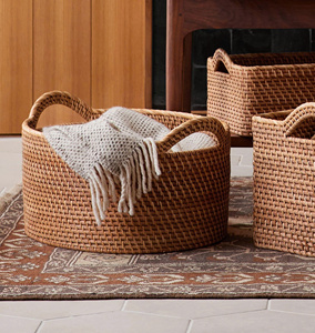 Handcrafted Rattan Bathroom Essentials Set & Laundry Basket Eco Friendly <b>Accessories</b> For Home Care Bathroom <b>Storage</b> Set - Product Image 6