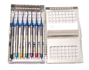 Instrumental Quirúrgico para Cirugía Dental NSL-HZ-2295, Juego Manual para Implantes Dentales, Periotomo, Elevador de Raíces, Instrumentos para Extracción Dental - Product Image 1