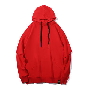 Sudadera con Capucha Completa para Hombre, Forro Térmico, Estilo Urbano, 100% Algodón, Color Sólido - Product Image 4