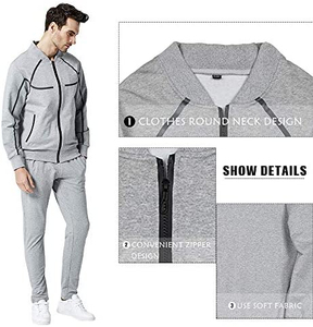 Survêtement pour homme de couleur unie, nouveau design et taille personnalisés, faible MOQ, prix de gros, qualité supérieure, fabriqué au Pakistan - Product Image 4