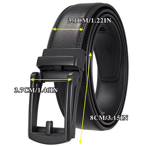 Nuevo Cinturón Casual de Cuero Genuino para Hombre, Hebilla de Acero con Cierre Automático, Transpirable, OEM, Alta Calidad, Personalizable - Product Image 6