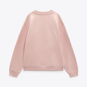 เสื้อฮู้ดไหมพรมสีพื้นแบบวินเทจสำหรับผู้หญิง แขนยาว ใส่ได้ในฤดูหนาว ผลิตจากผ้าฝ้าย 100% เป็นมิตรต่อสิ่งแวดล้อม ขายดี รุ่น 3D - Product Image 2