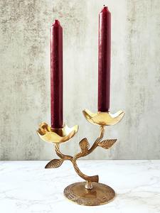 <b>Gold</b> Brass Metal Decorative Votive Candle Holder Elegant Wedding <b>Candelabra</b> and Centerpiece Stand for Home Decoration - Product Image 5