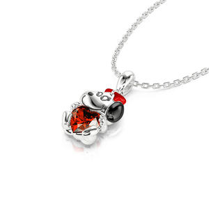 จี้สร้อยคอเงินแท้รูปหัวใจลูกสุนัข Jeulia Hug Me Sweet on You - Product Image 3