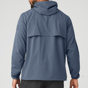 Fabricante de chaquetas de talla grande para hombre, cortavientos para senderismo chaqueta impermeable al aire libre, chaqueta cortavientos personalizada a prueba de agua para hombre - Product Image 3