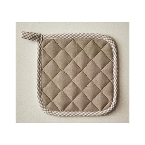 Asequible reciclado 100% algodón bordado acolchado resistente al calor almohadilla de agarre sostenible OEM ODM logotipo personalizado hecho en La India soporte para olla - Product Image 5