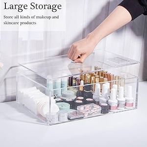 Compact and Practical <b>Acrylic</b> Storage <b>Box</b> with Single Layer and One Spacious Compartment Efficient Organization and Visibility - Product Image 4