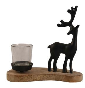 Carro de Navidad de madera con soporte de hierro, mesa de Navidad India hecha a mano personalizada, regalos decorativos - Product Image 6