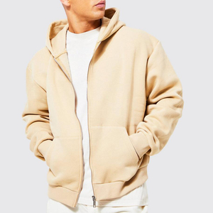 Sudaderas con Capucha de Alta Calidad, Cómodas, de Algodón Mezclado, Transpirables, con Cierre, para Hombre, Impresión Serigráfica OEM, Sudadera Regular, Temporada de Otoño - Product Image 6