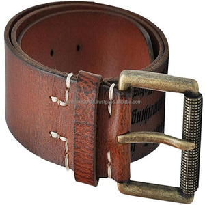 Cinturón de cuero genuino para hombre, Correa informal de cuero genuino de alta calidad, a la moda, con hebilla de rodillo de diseñador, 2023 - Product Image 2