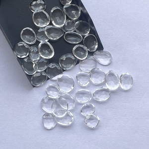10mm 12MM 16mm Topacio blanco Natural tamaño libre facetado Rosa corte Polki rebanadas piedras preciosas sueltas a granel al por mayor nuevo Stock de calidad superior - Product Image 3