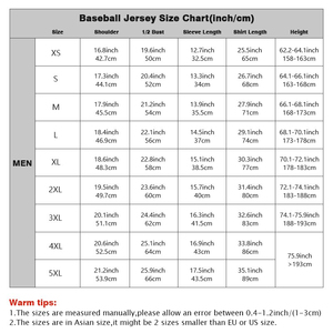 เสื้อเบสบอลเสื้อยืดแฟชั่นฮิปฮอปเครื่องแบบเบสบอลพิมพ์ชื่อหมายเลขผู้ชายเสื้อผ้าเบสบอล - Product Image 5
