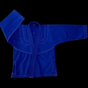 Kimono personalizado de Jiu Jitsu de 100% algodón, uniforme de artes marciales de calidad superior para niños, tejido de perlas con logotipo frontal - Product Image 2