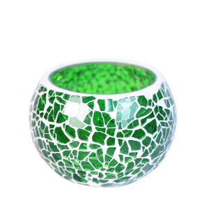 Factory Wedding Turkish Mosaic Glass Crackle T Light Holder Potted Plants For Home Decoration Wedding Party Decor - Product Image 6