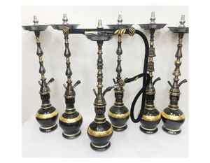 Narguile de Latón Egipcio de Lujo Farida, 75 cm, de Alta Gama, con Acabado Lacado de Dos Niveles, Latón Macizo con Óxido de Cobre - Product Image 2