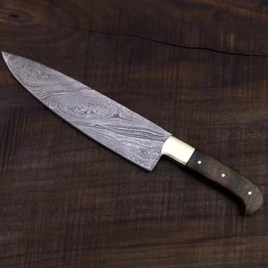 ด้ามจับไม้เหล็กดามัสกัสมีดเชฟมืออาชีพ8นิ้วเครื่องล้างจานปรับทิศทางได้ - Product Image 6