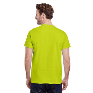 Camisetas de algodón 100% de alta calidad al por mayor de fábrica, camisetas personalizadas de manga corta con cuello redondo de Color sólido transpirable de secado rápido - Product Image 4