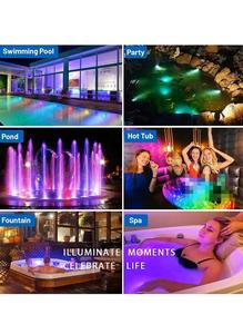 Lampu kolam renang <span class=keywords><strong>LED</strong></span> bawah air yang dipasang di atas permukaan lampu SMD berisi resin Luz Piscina dengan remote - Product Image 6