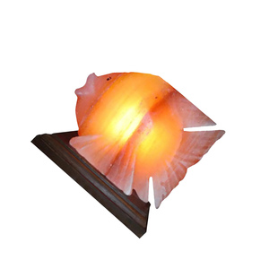 โคมไฟเกลือแกะสลักสีชมพูรูปสัตว์วัสดุออร์แกนิกใหม่ - Product Image 2