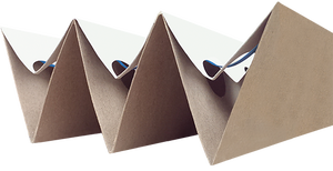 Andreae-Filter Cardboard TO labyrinth / Folded cardboard (<b>paint</b> mist separator / <b>spray</b> booth filter) (900 x ca. 11.150 mm) - Product Image 2