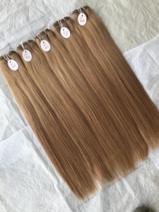 N. ° 12-Cabello Humano Remy Virgen sin procesar, tejido suave y sedoso con número de Color, liso, de un solo donador, brasileño, indio, templo - Product Image 5