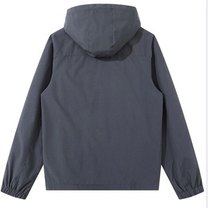 Cortavientos Softshell de calle alta para hombre personalizable lana de alta calidad de secado rápido impermeable chaqueta de lluvia Lisa invierno al aire libre - Product Image 2
