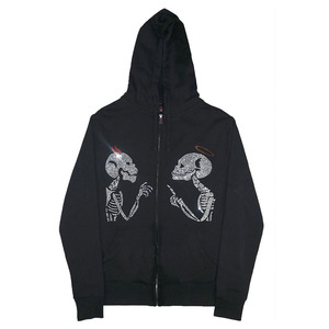 เสื้อฮู้ดพลอยเทียมใหม่สำหรับผู้ชายเสื้อฮู้ดพลอยเทียมน้ำหนักมาก - Product Image 2