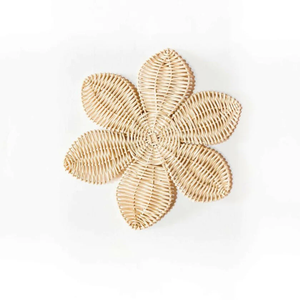 Flor de ratán ecológica, mimbre, ratán, flor colgante de pared, decoraciones de pared hechas a mano, adecuadas para habitación de niños y guardería - Product Image 1