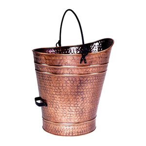 Cubo de Carbón y Cenizas de Hierro Galvanizado Artesanal, Cubo de Carbón de Metal con Recubrimiento Negro de Alta Calidad para Hogar y Jardín - Product Image 3