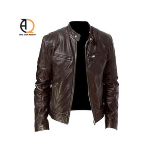 Nouvelles vestes en cuir pour hommes, automne, décontractées, moto, veste en PU, veste en cuir de motard, vêtements de marque - Product Image 2