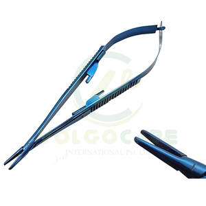 Prix de gros Castroviejo 5.5 pouces Micro porte-aiguille porte-suture pilote avec inserts en carbure de tungstène pointe droite - Product Image 1