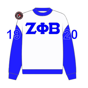 Sudadera con capucha de parafernalia bordada de hermandad de mujeres Zeta Phi Beta griega personalizada - Product Image 4