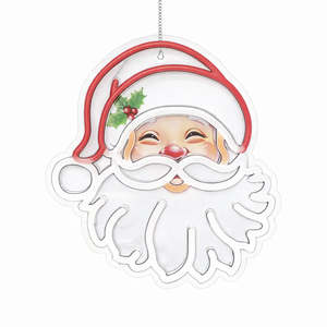 Enseigne néon en acrylique Père Noël, décoration lumineuse de Noël - Product Image 2