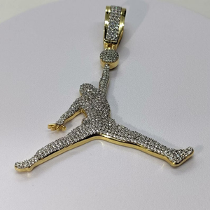 Pendentif personnalisé classique serti de moissanite, style hip-hop, luxueux, en argent sterling 925 plaqué rhodium, avec diamants - Product Image 1