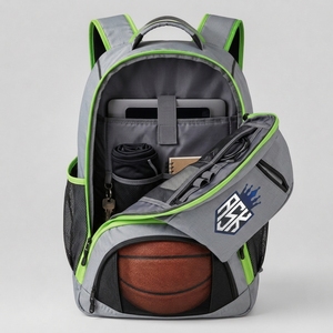 Bolsa de baloncesto personalizada para equipos con material duradero, amplio espacio de almacenamiento, colores personalizados, logotipos y opciones de transporte cómodas. - Product Image 3